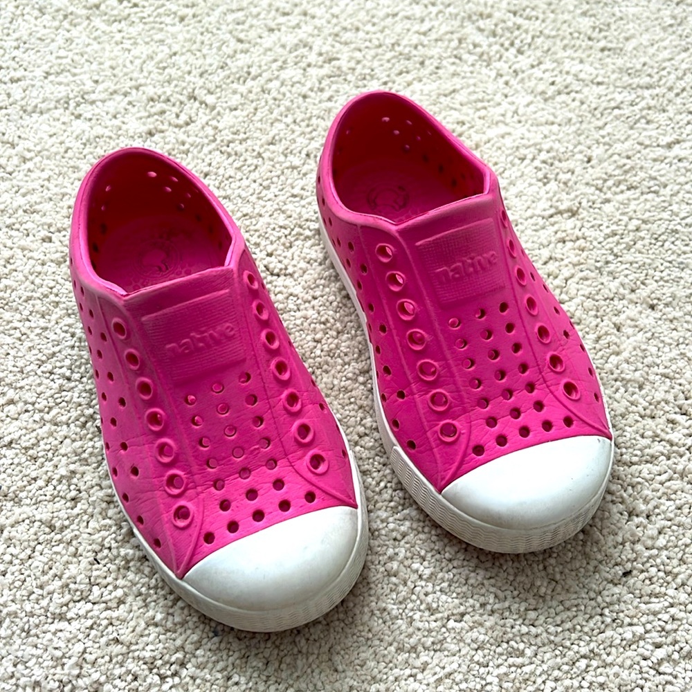 Pink Native shoes size 8